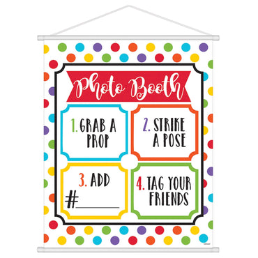 Photo Booth Paper Hanging Sign - Party Centre