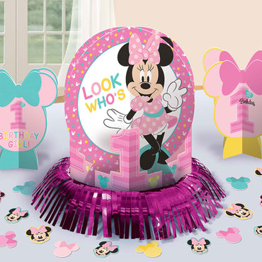Minnie's Fun To Be One Table Decorating Kit - Party Centre