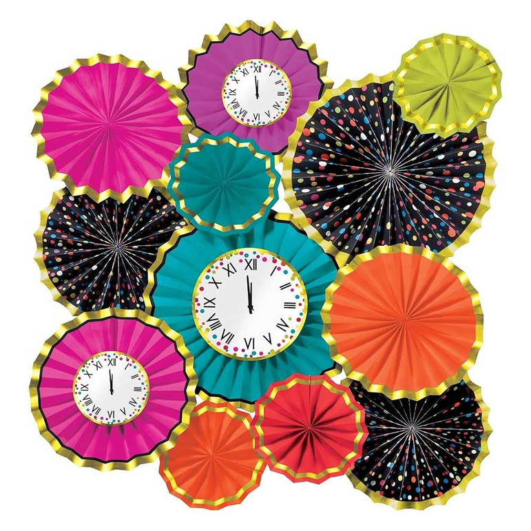 New Year's HS Paper Fan Decorating Kit