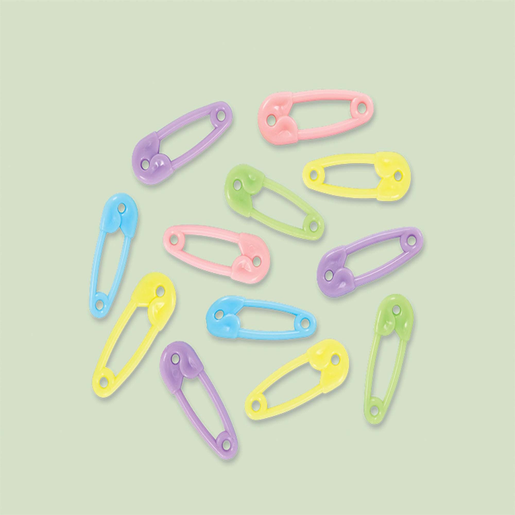 Baby Shower Safety Pin Favors - Neutral 24pcs - Party Centre