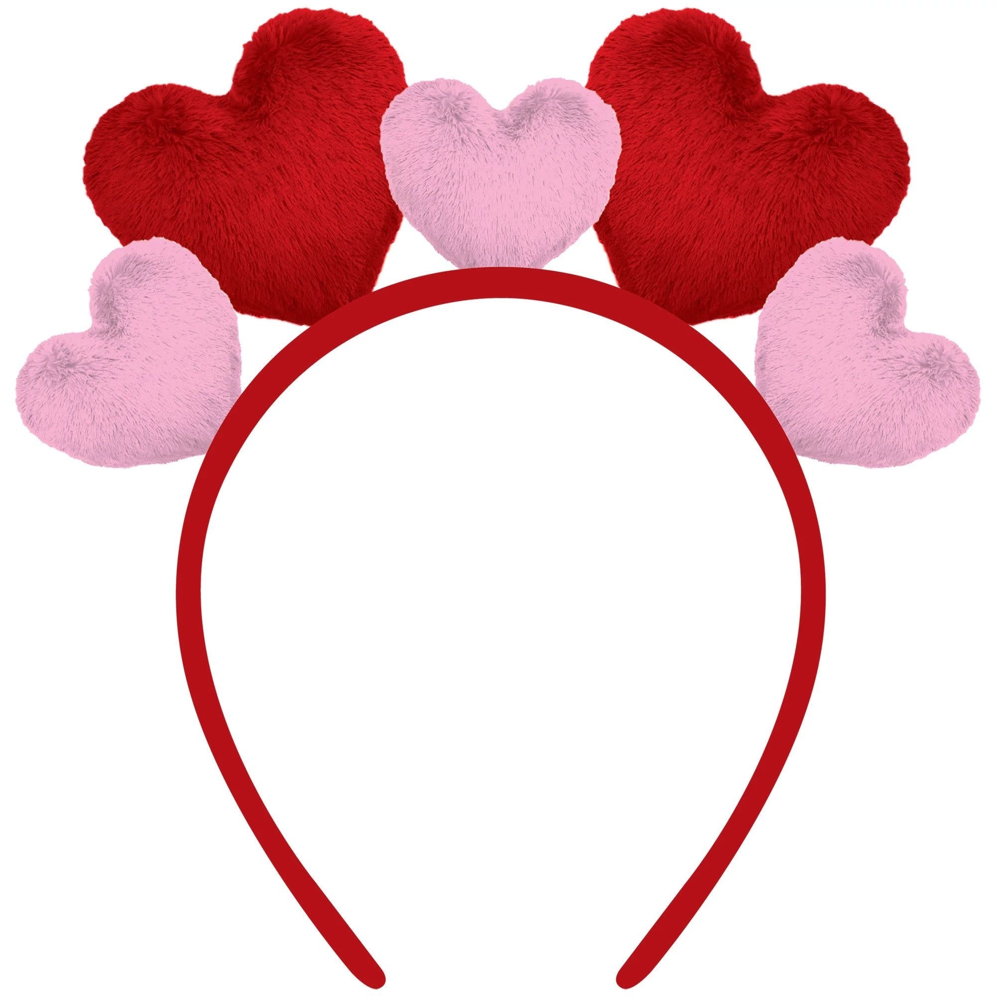 Plush Heart Headband 7in - Party Centre
