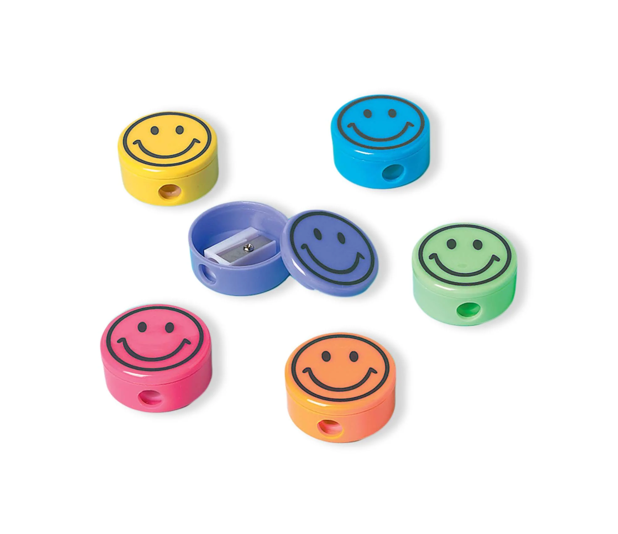 Smile Pencil Sharpener Value Pack Favors 12pcs - Party Centre