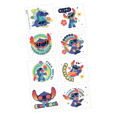 Disney Lilo & Stitch Tattoos 8pcs - Party Centre