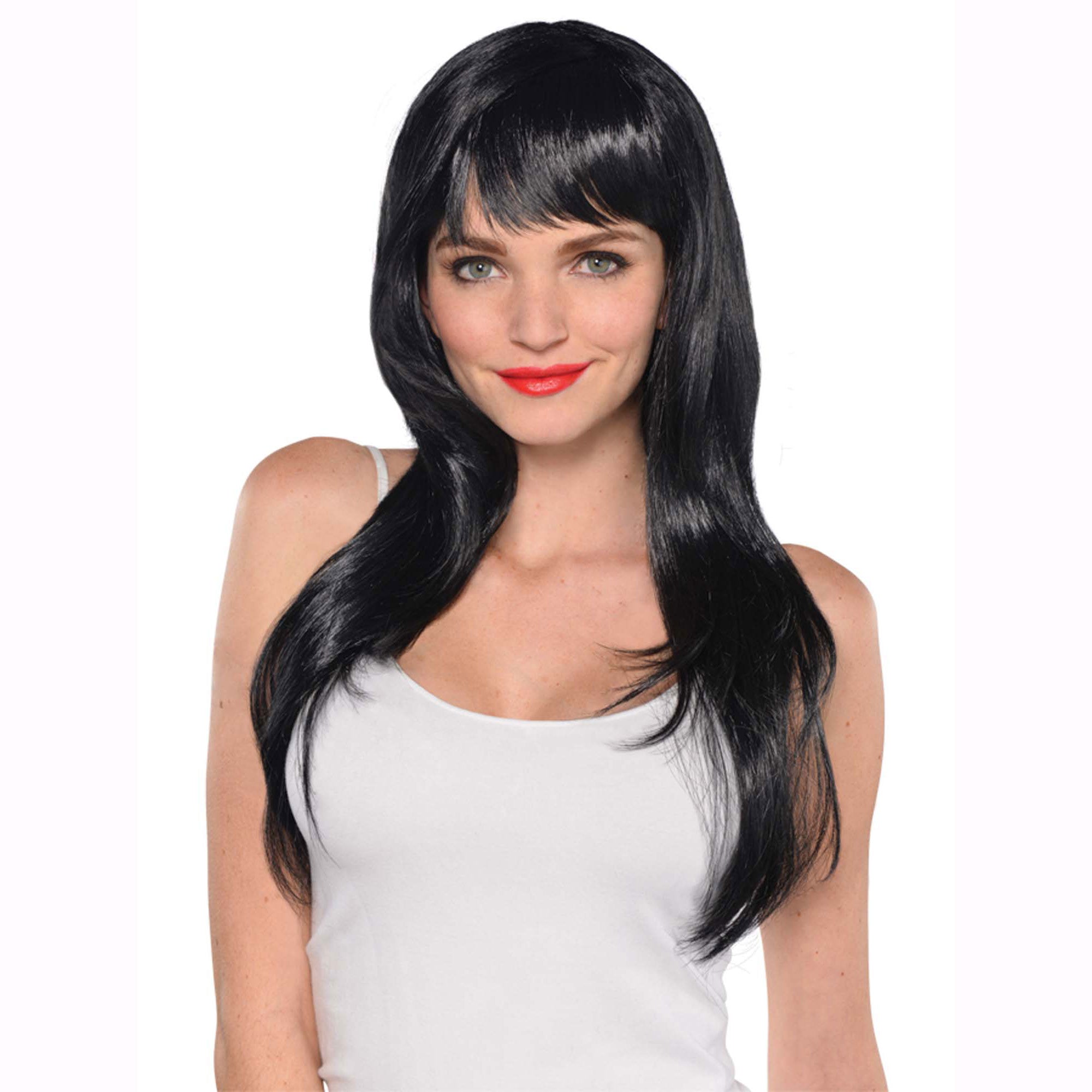 Black Glamorous Wig - Party Centre