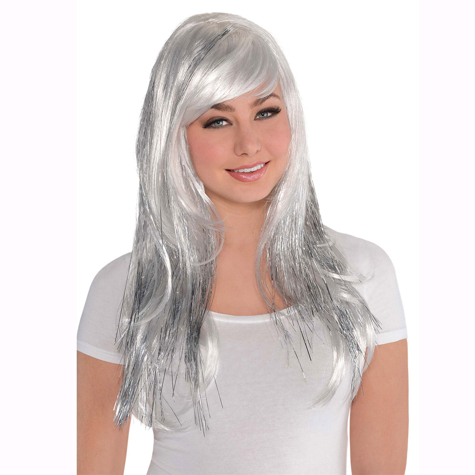Silver Glamorous Wig - Party Centre