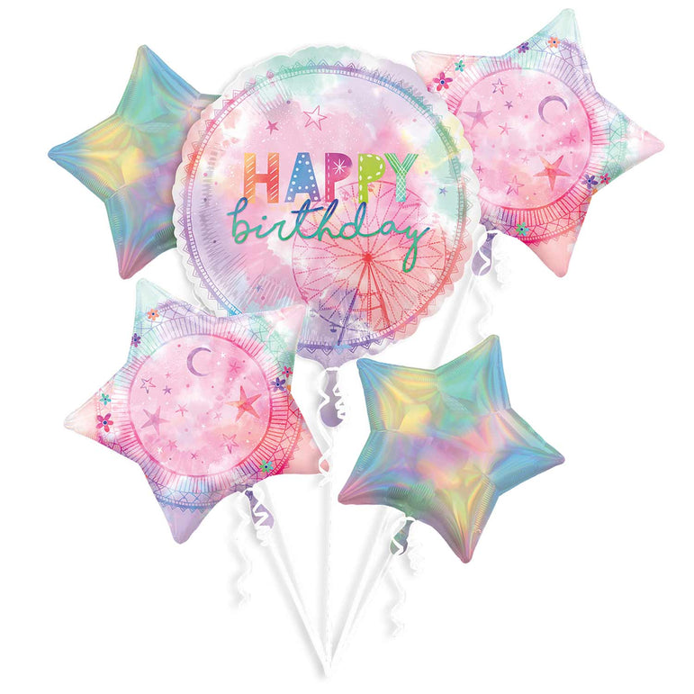 Girl-chella Balloon Bouquet, 5pcs