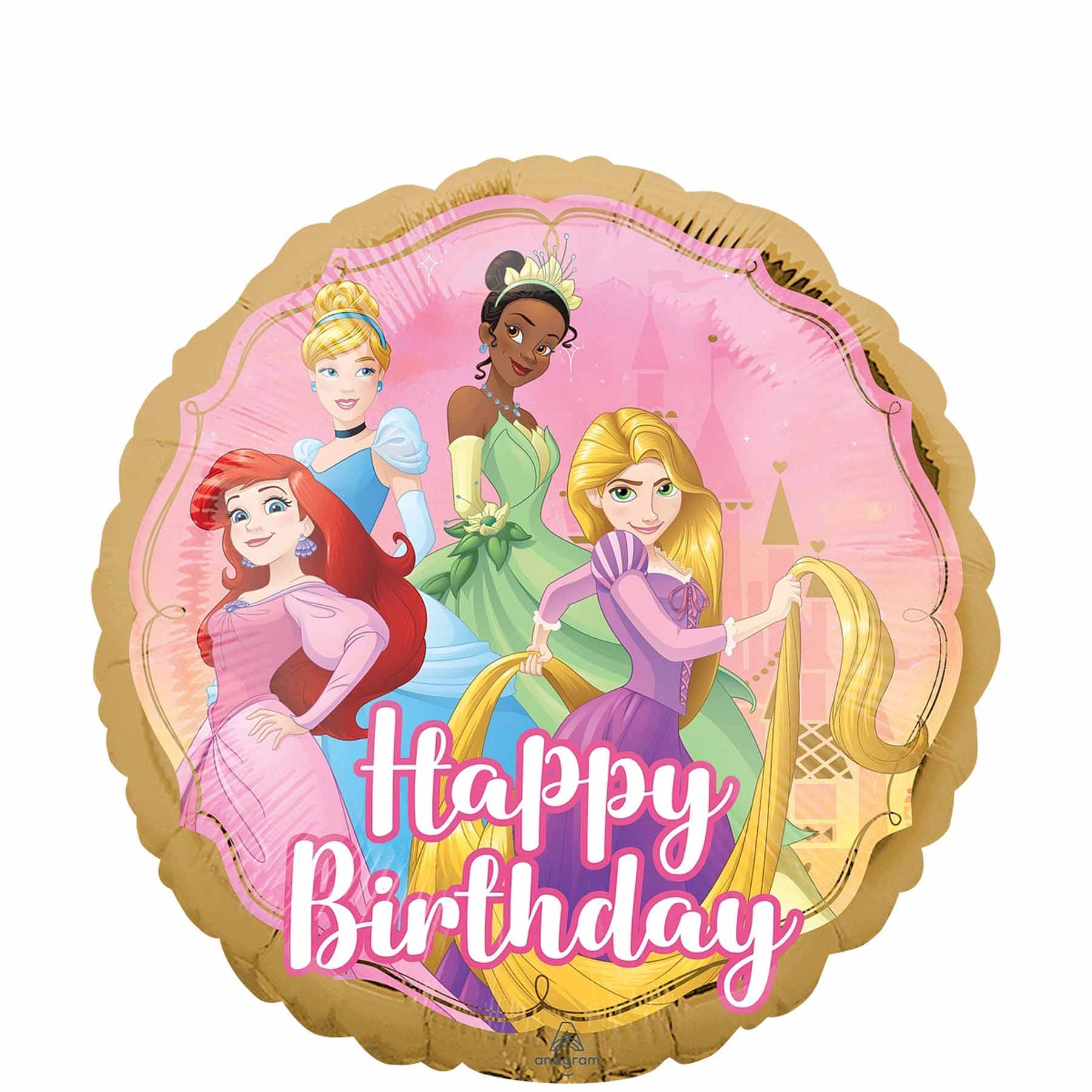 Princess Once Upon A Time Birthday Foil Balloon 18in - Party Centre