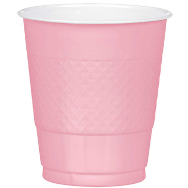 New Pink Plastic Cups 12oz, 20pcs Solid Tableware - Party Centre - Party Centre