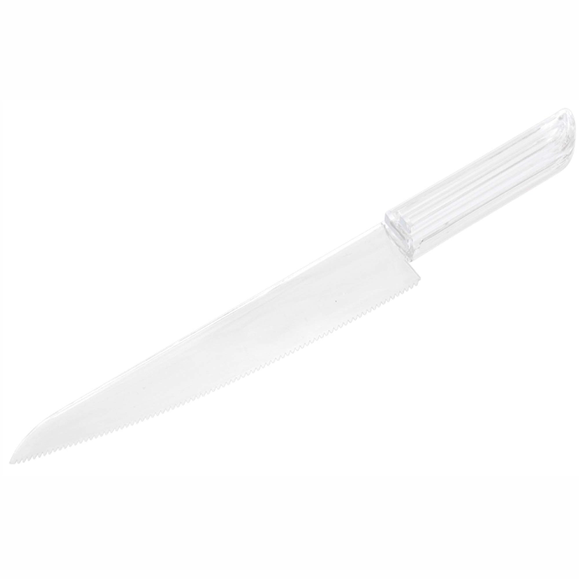 Clear Cake Knife 11in - Party Centre