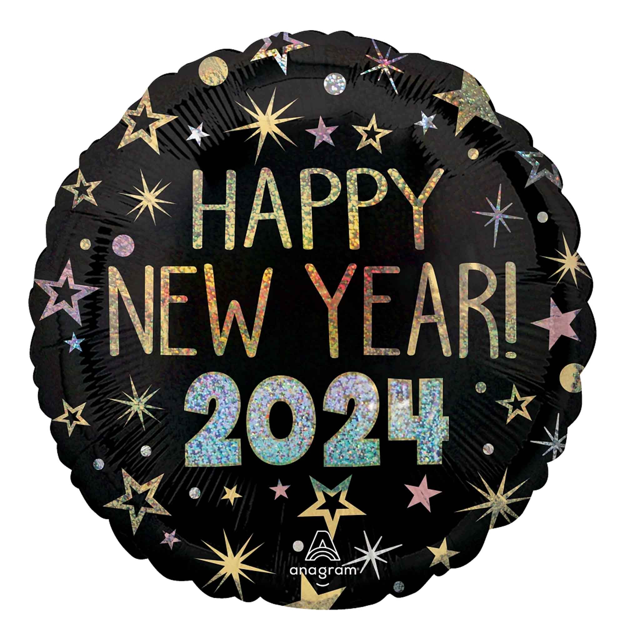 2024 New Year Celebration Foil Balloon 18in - Party Centre