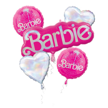 Barbie Foil Balloon Bouquet 5Pcs - Party Centre
