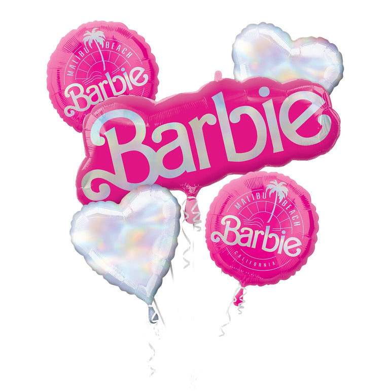 Barbie Foil Balloon Bouquet 5Pcs