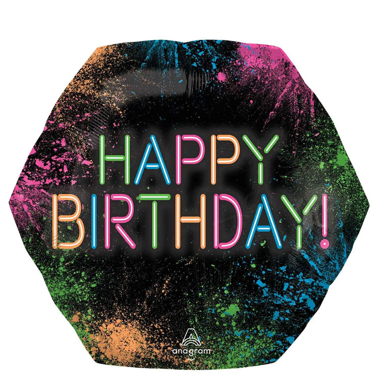 Lets Glow Crazy Jumbo Foil Balloon 23in