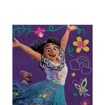 Encanto Beverage Napkins Lowcount 16pcs - Party Centre