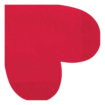 Heart Shaped Luncheon Napkins Lowcount - Party Centre