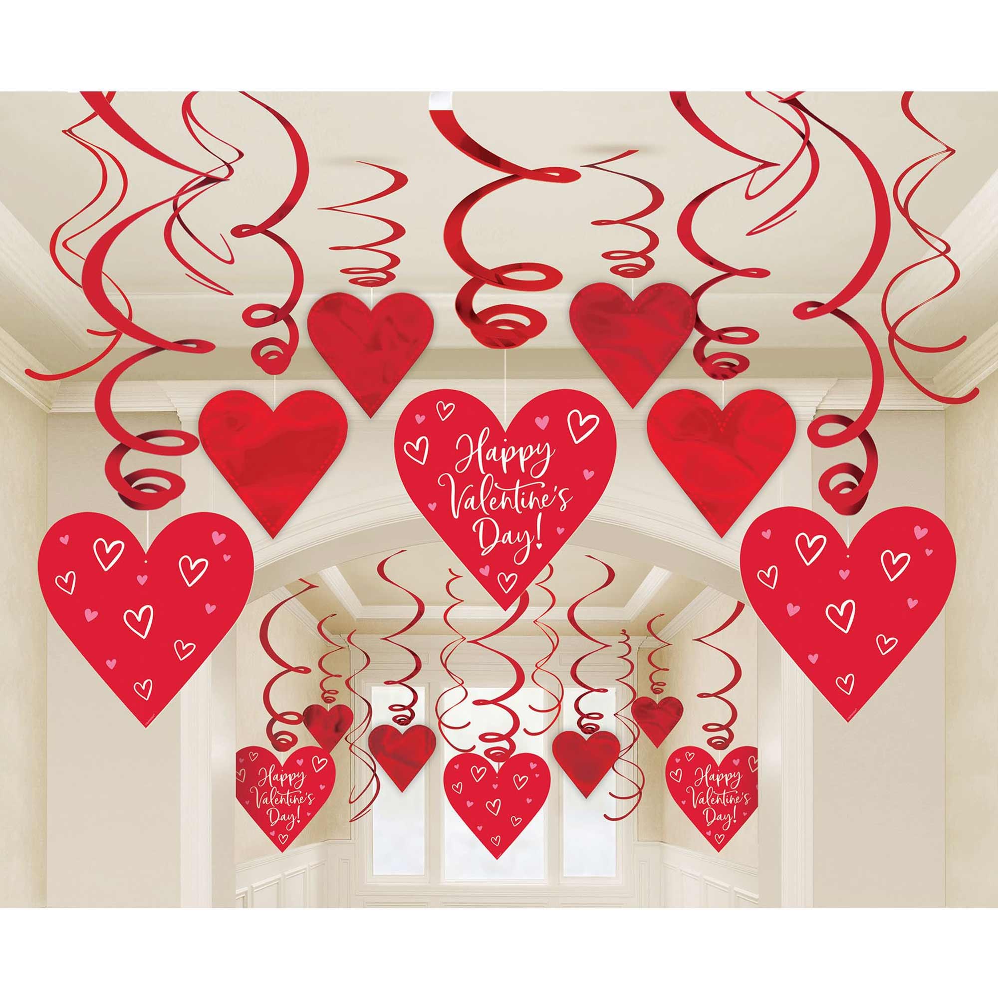 Valentine Swirls Mega Value Pack Decoration - Party Centre