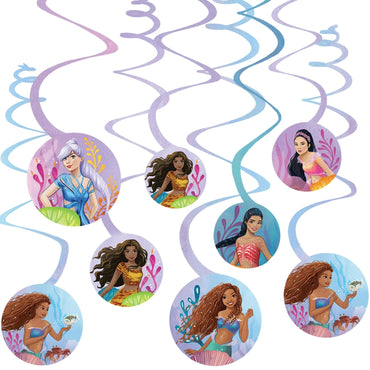 The Little Mermaid Spiral Decorations - Party Centre