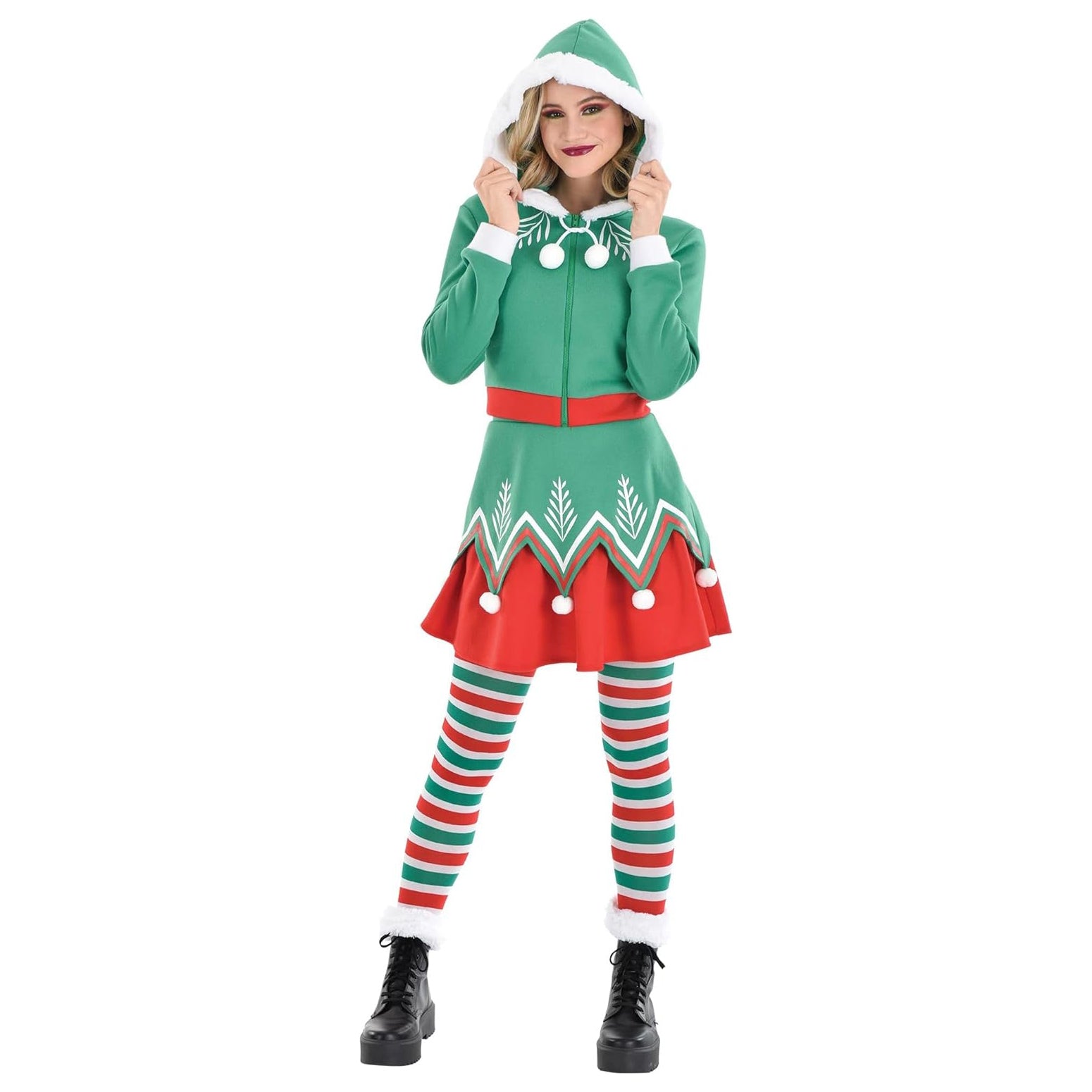 Adult Sassy Elf Christmas Costume - Party Centre