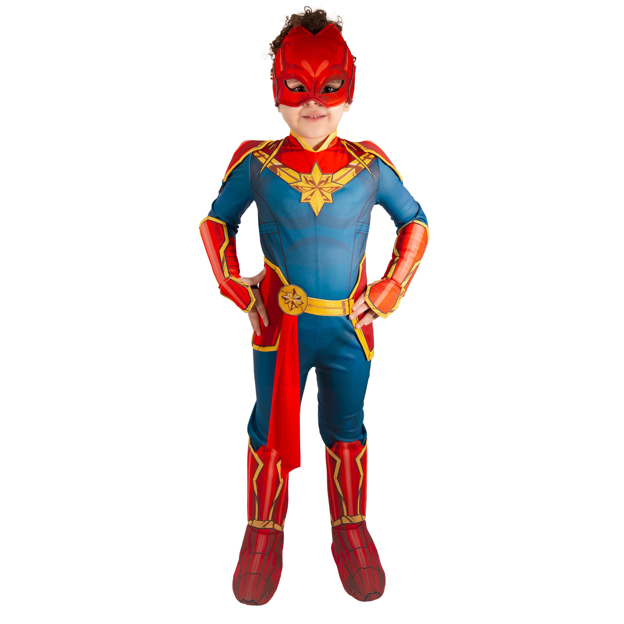 Child Captain Marvel Deluxe Costume - Party Centre