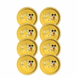 Cute Celebration D100 Mickey & Minnie Plates 9in, 8pcs