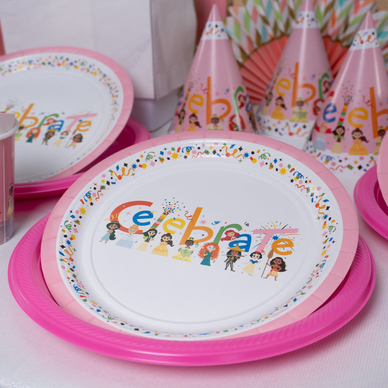 Cute Celebration D100 Princess Plate 9in, 8pcs