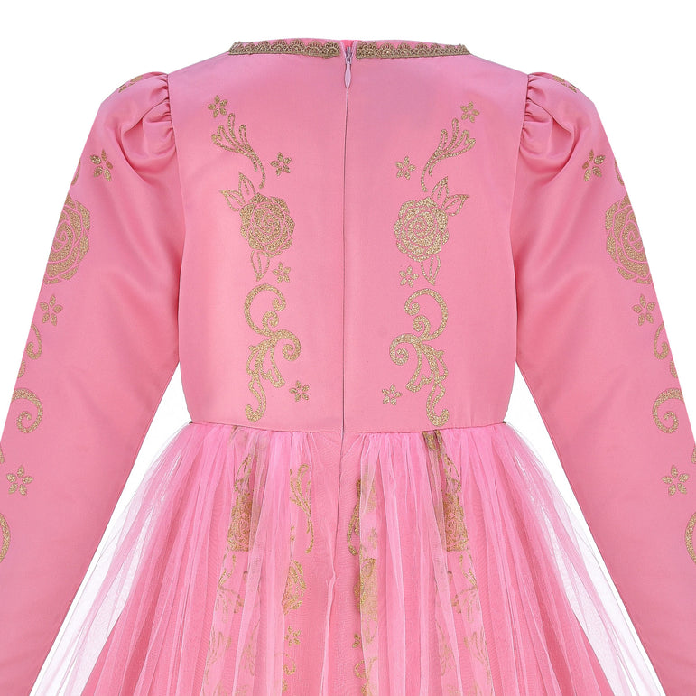 زي تنكري بريستيج باللون الذهبي على شكل شخصية أميرة ديزني أورورا