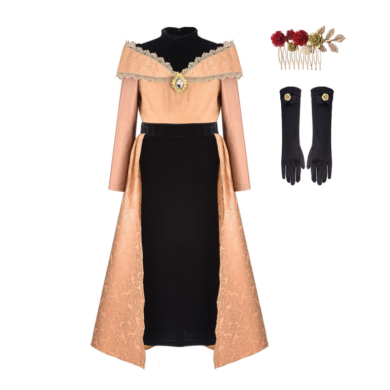 زي تنكري بريستيج باللون الذهبي على شكل شخصية أميرة ديزني بيل