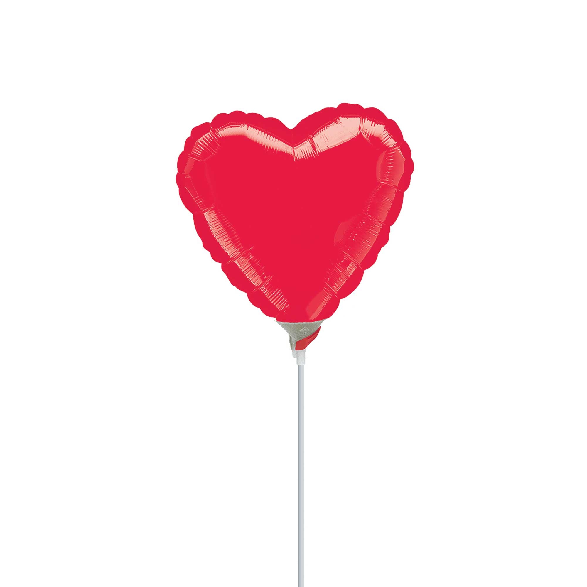 Metallic Red Heart Foil Balloon 4in Balloons & Streamers - Party Centre - Party Centre