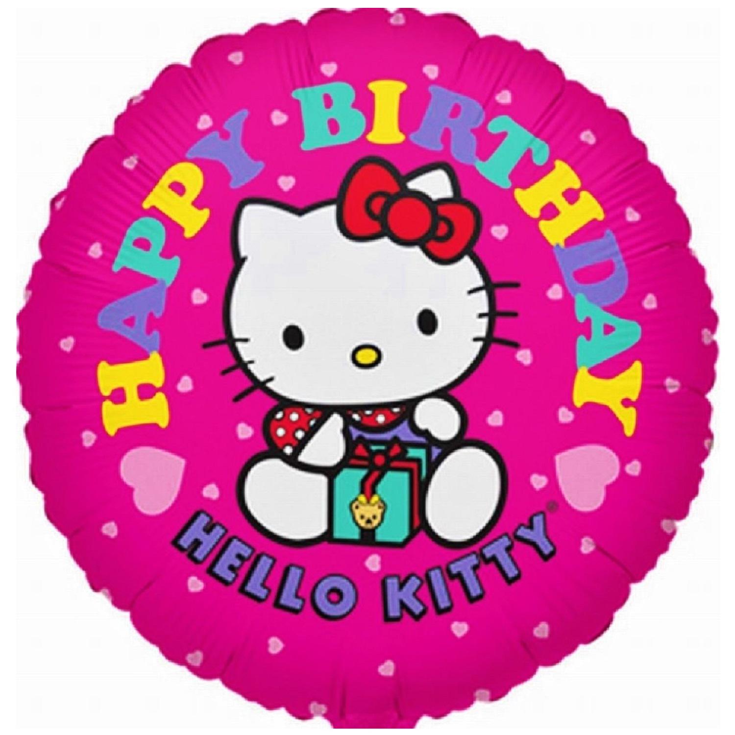 Hello Kitty Birthday Foil Balloon 18in Balloons & Streamers - Party Centre - Party Centre