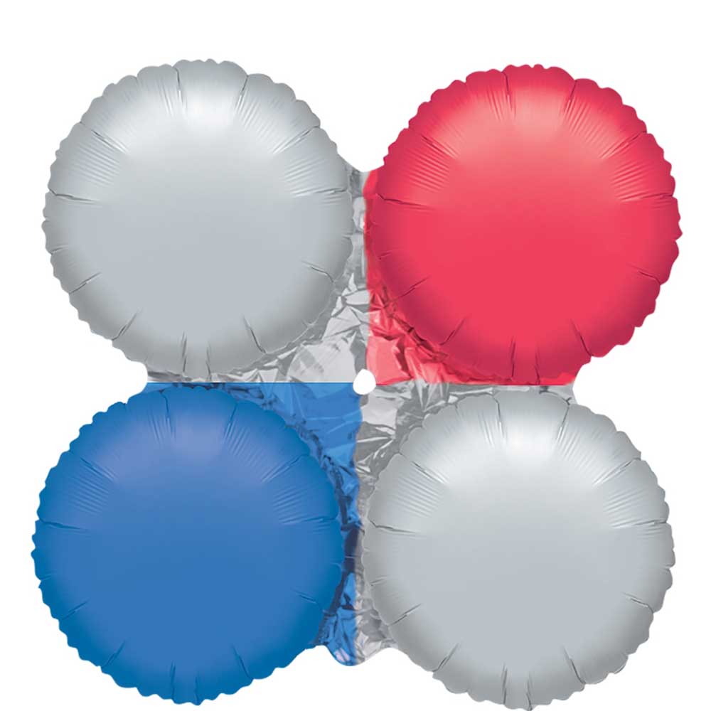 Red, Silver, Blue Large MagicArch Balloon 29.5in Balloons & Streamers - Party Centre - Party Centre