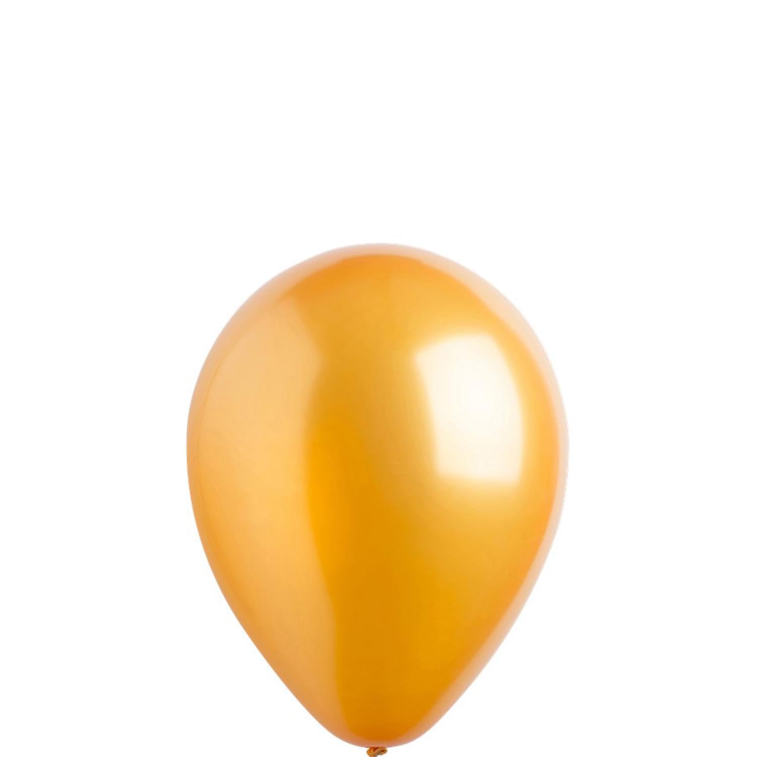 Metallic Gold Latex Balloons 5in, 100pcs Balloons & Streamers - Party Centre - Party Centre