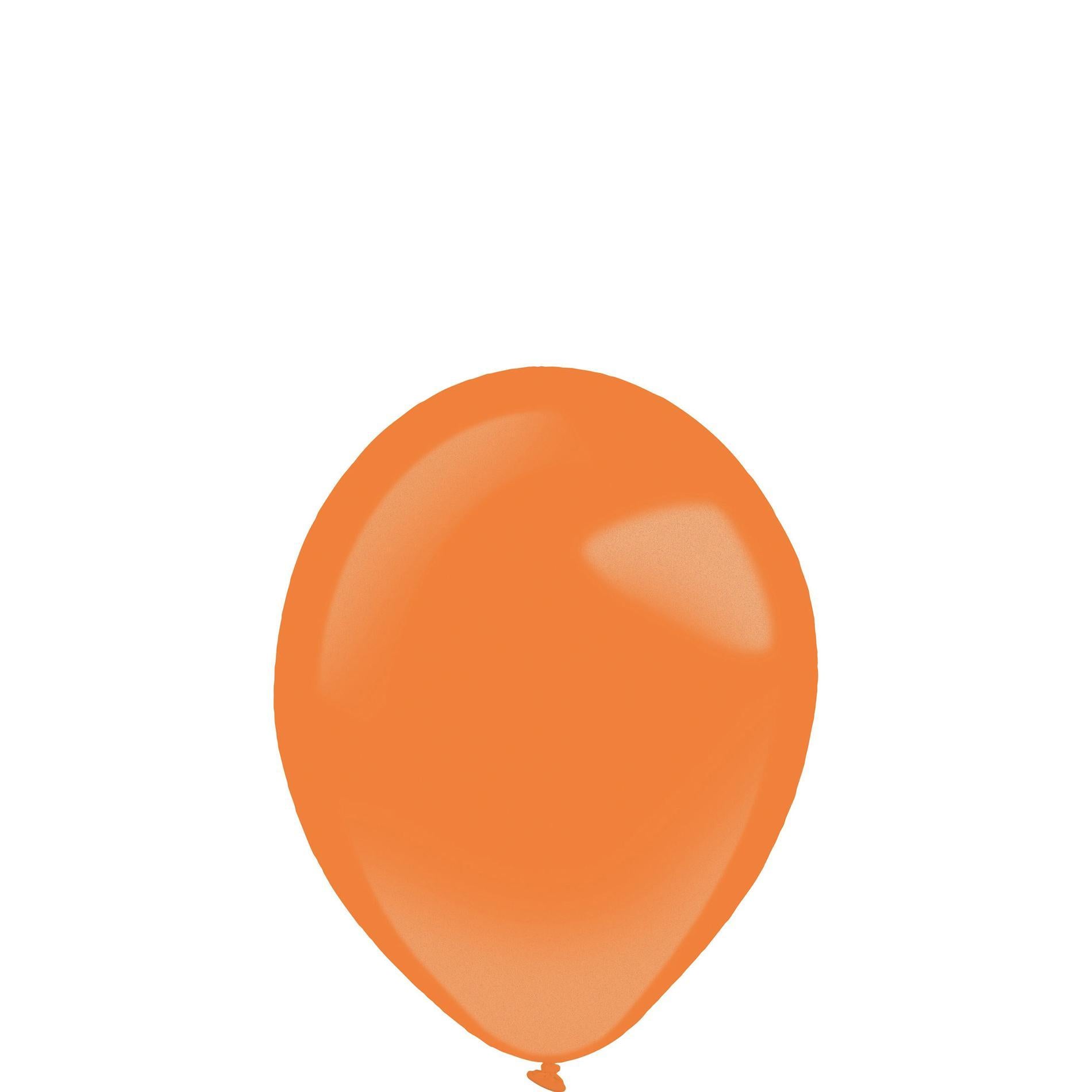 Metallic Tangerine Latex Balloons 5in, 100pcs Balloons & Streamers - Party Centre - Party Centre