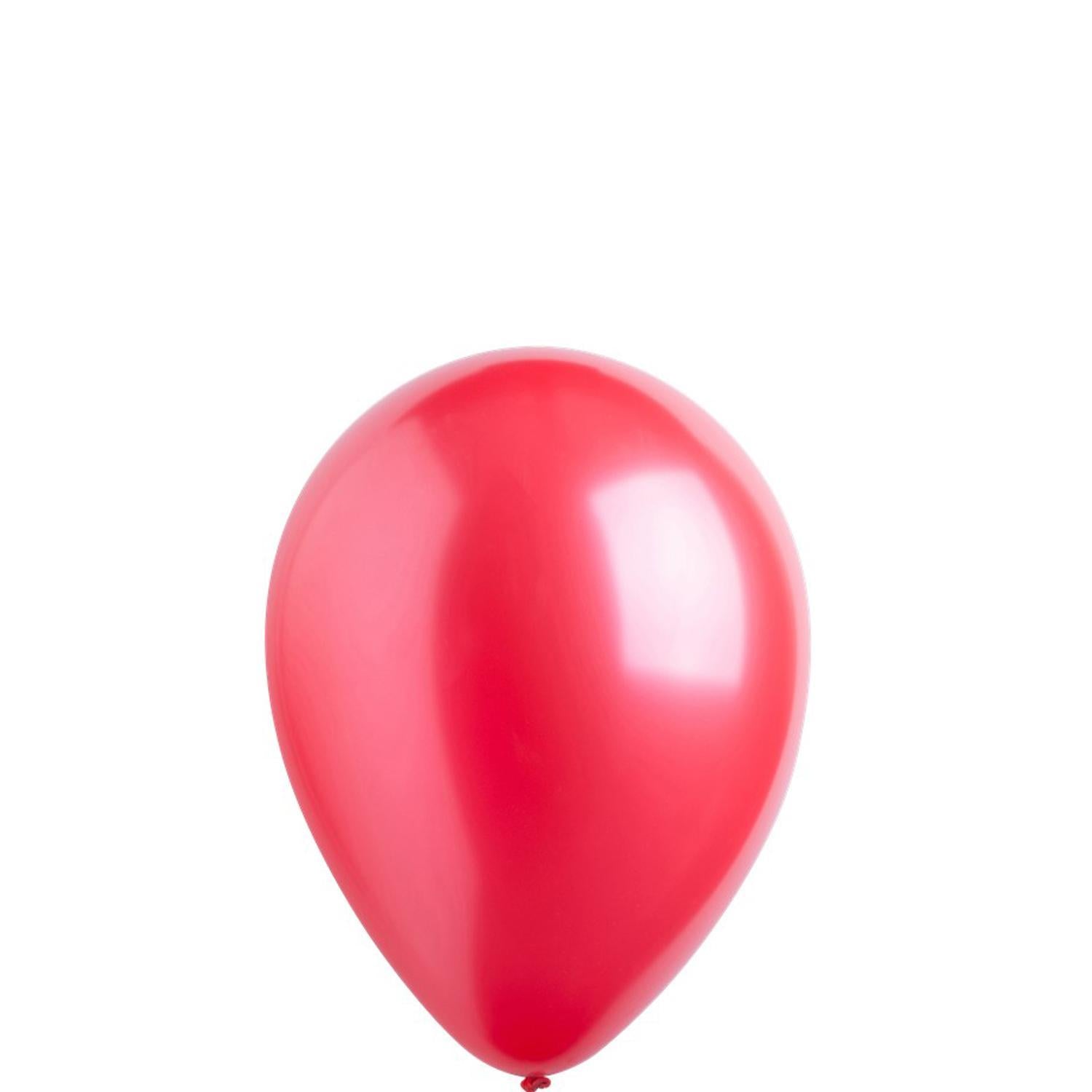 Metallic Apple Red Latex Balloons 5in, 100pcs Balloons & Streamers - Party Centre - Party Centre