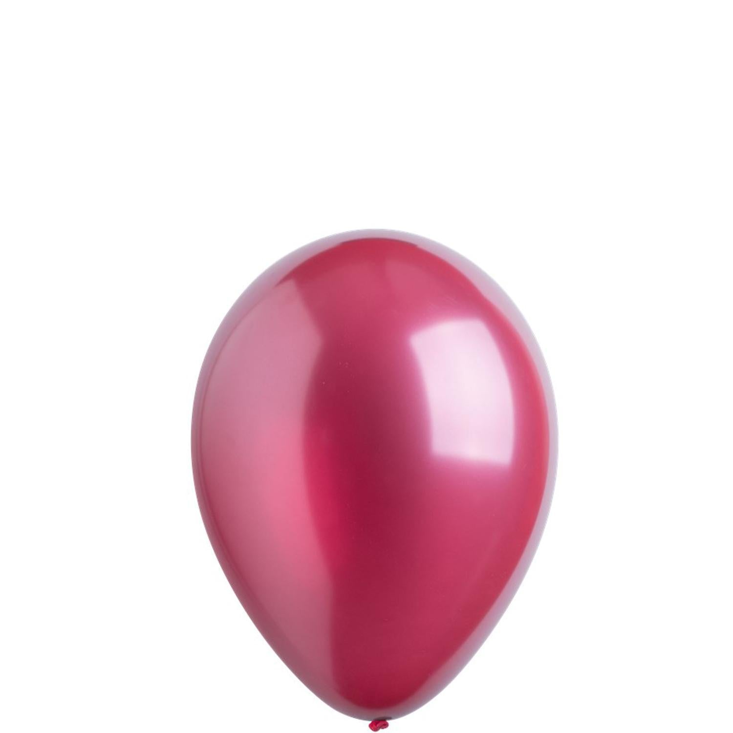 Metallic Burgundy Latex Balloons 5in, 100pcs Balloons & Streamers - Party Centre - Party Centre