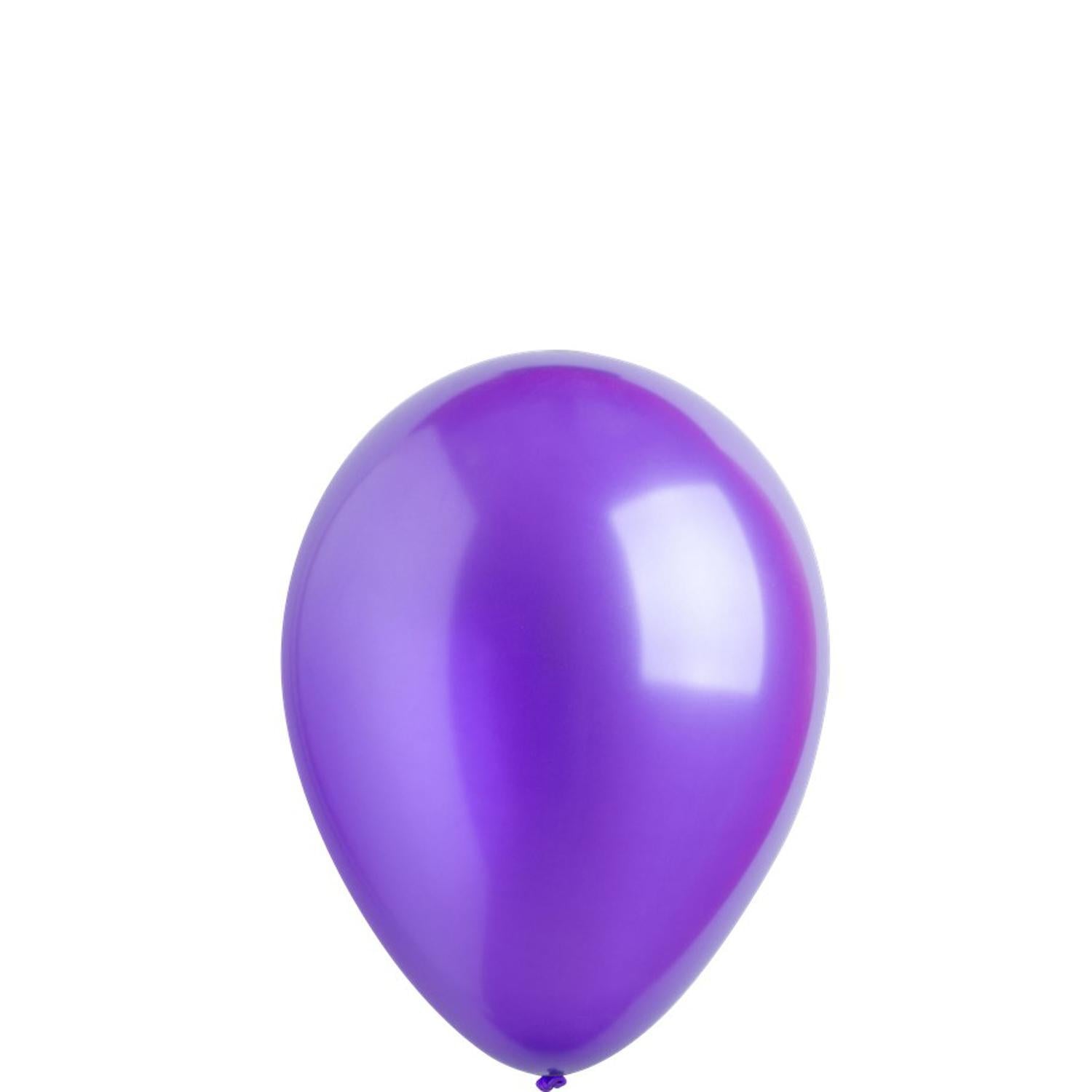 Metallic Purple Latex Balloons 5in, 100pcs Balloons & Streamers - Party Centre - Party Centre