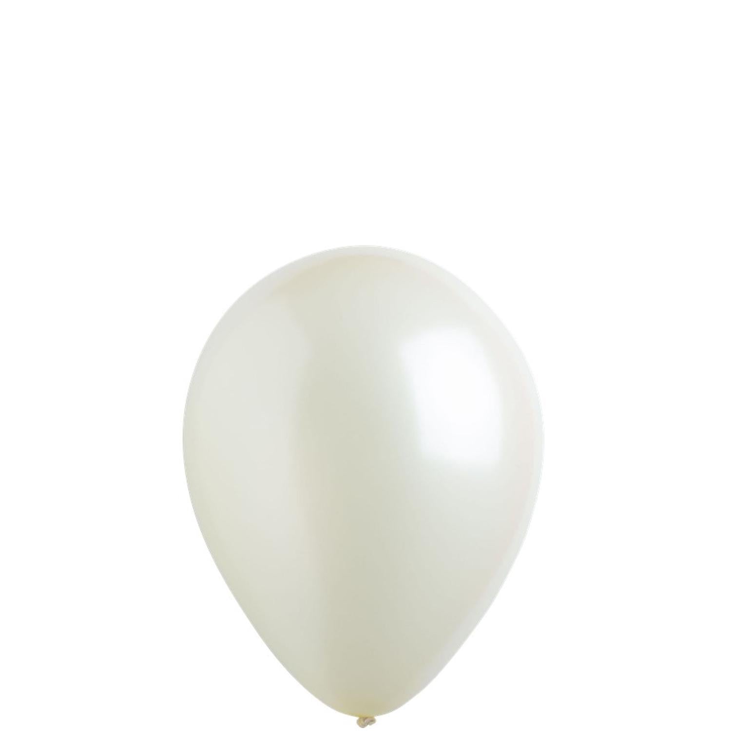 Vanilla Cream Pearl Latex Balloons 5in, 100pcs Balloons & Streamers - Party Centre - Party Centre