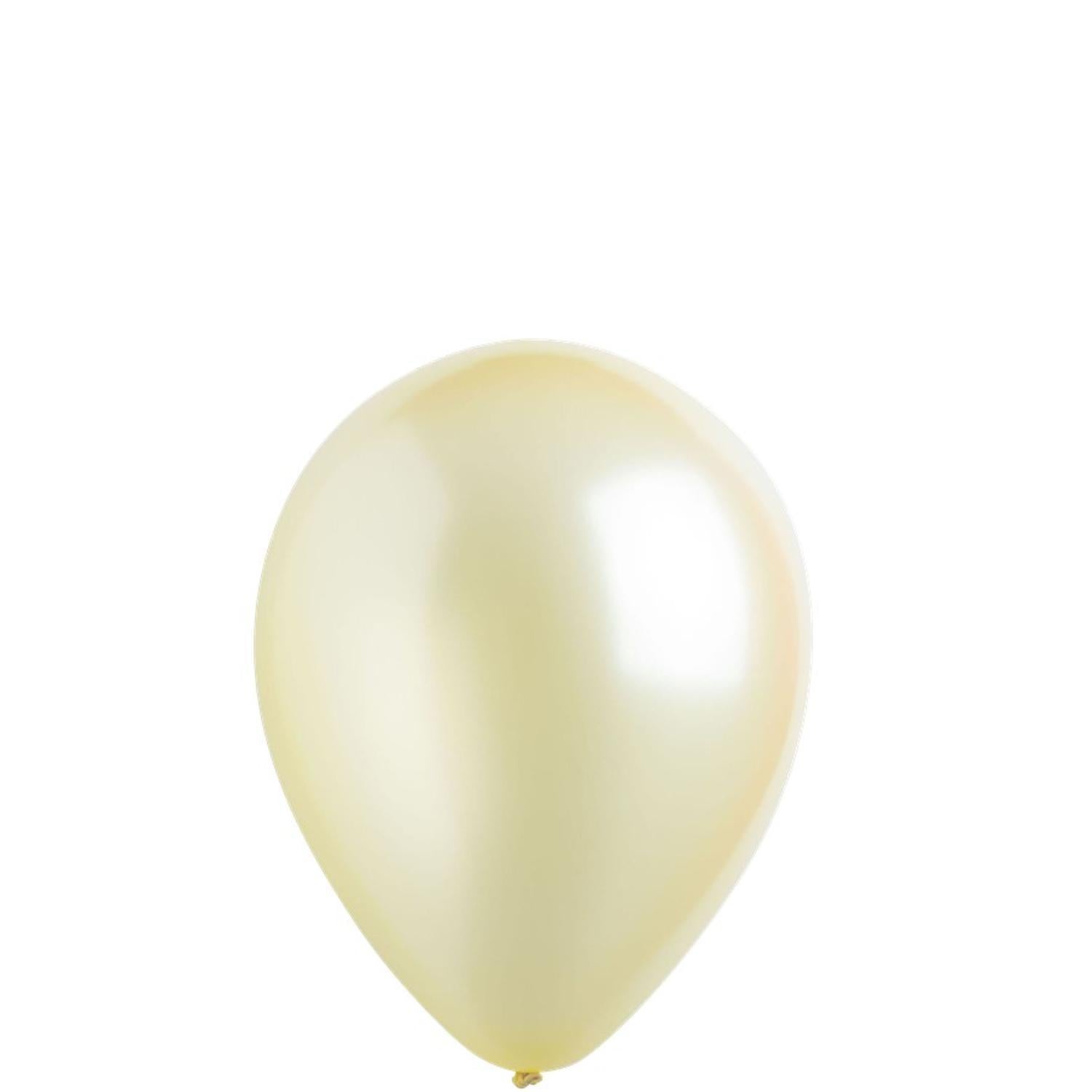 Light Yellow Pearl Latex Balloons 5in, 100pcs Balloons & Streamers - Party Centre - Party Centre