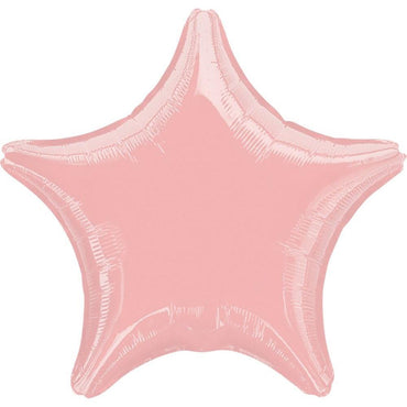 Pastel Pink Star Foil Balloon 19in Balloons & Streamers - Party Centre - Party Centre