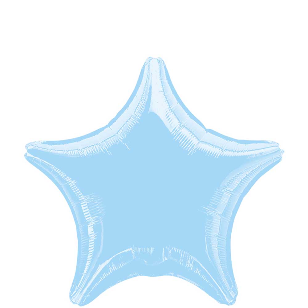 Pastel Blue Star Foil Balloon 19in Balloons & Streamers - Party Centre - Party Centre