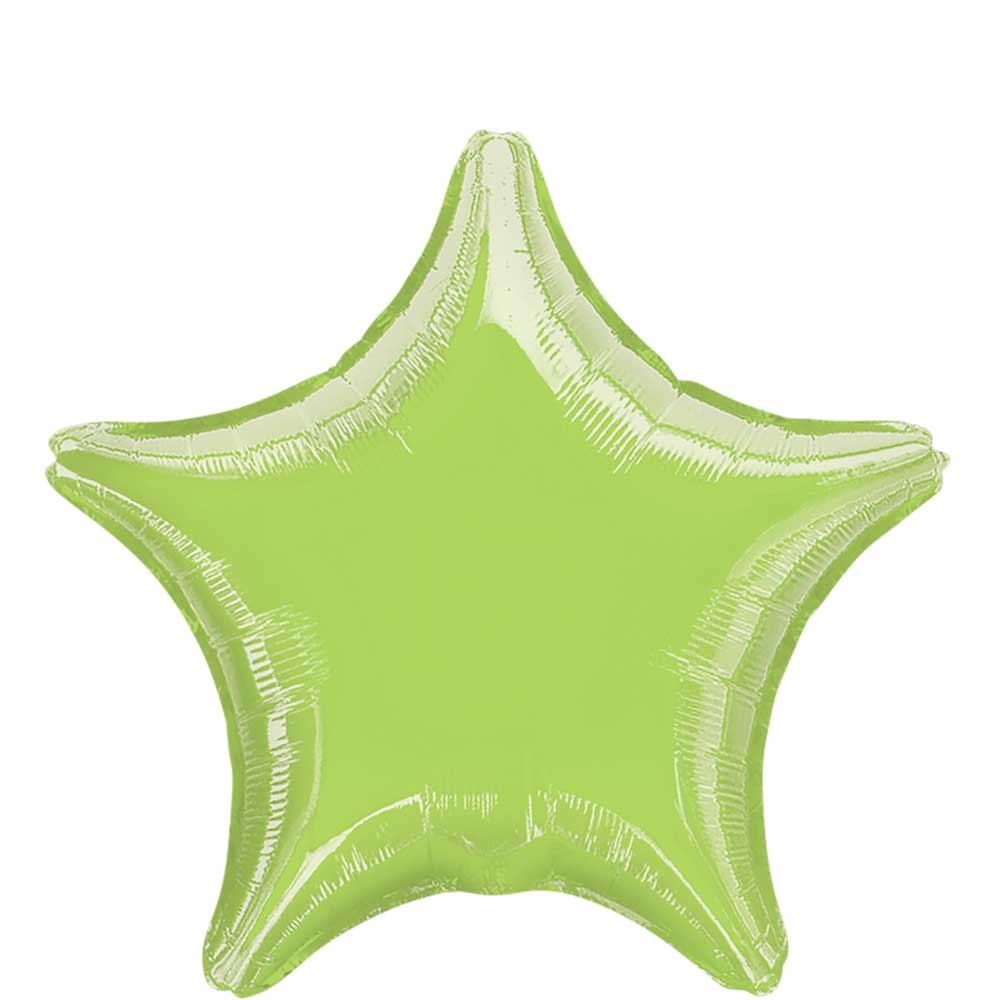 Lime Green Star Foil Ballon 19in Balloons & Streamers - Party Centre - Party Centre
