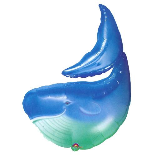 Blue Whale Foil Balloon 41 x 23in Balloons & Streamers - Party Centre - Party Centre