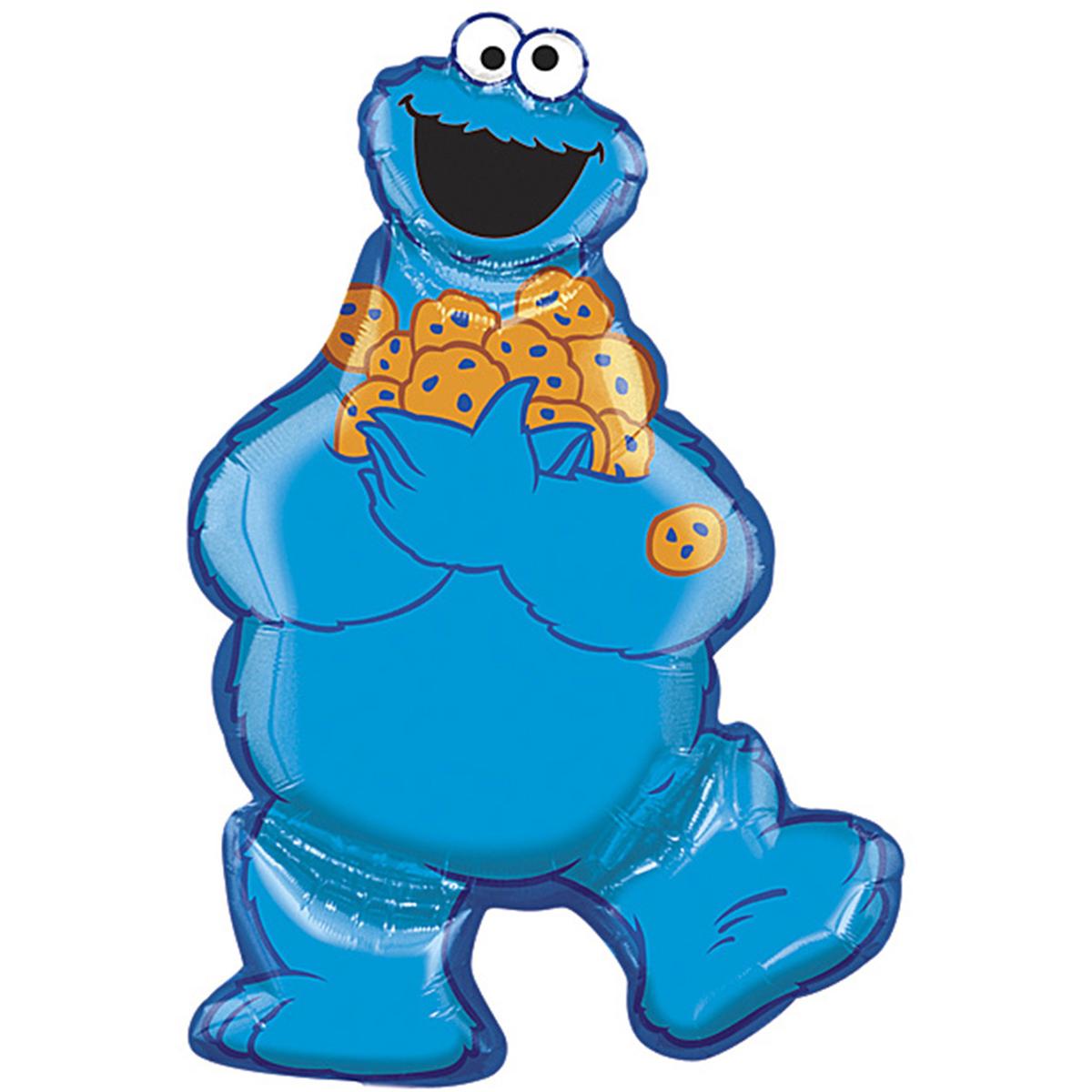Cookie Monster Balloon Foil Balloon 23 x 31in Balloons & Streamers - Party Centre - Party Centre