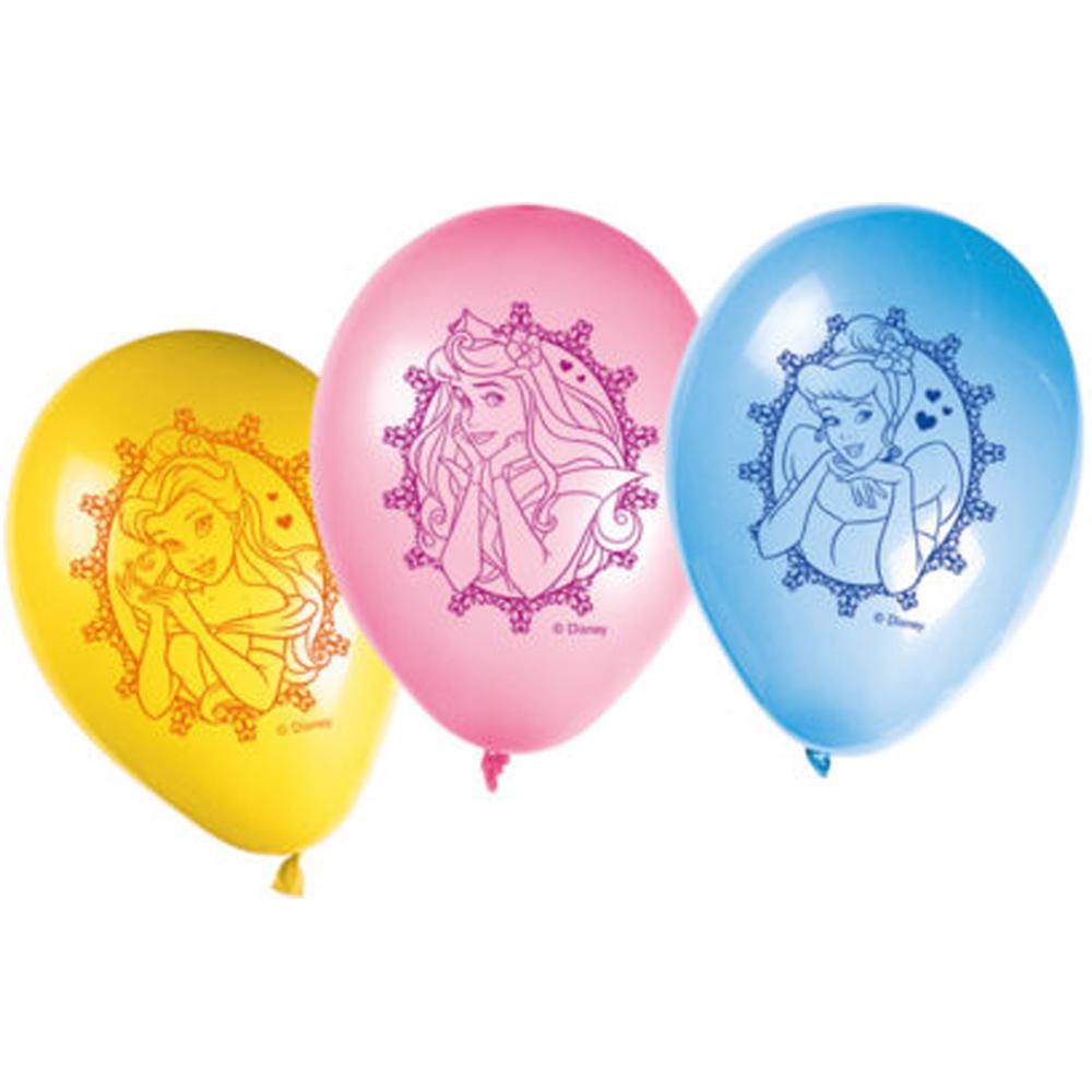 Disney Princess Printed Latex Balloons 11in 8pcs Balloons & Streamers - Party Centre - Party Centre