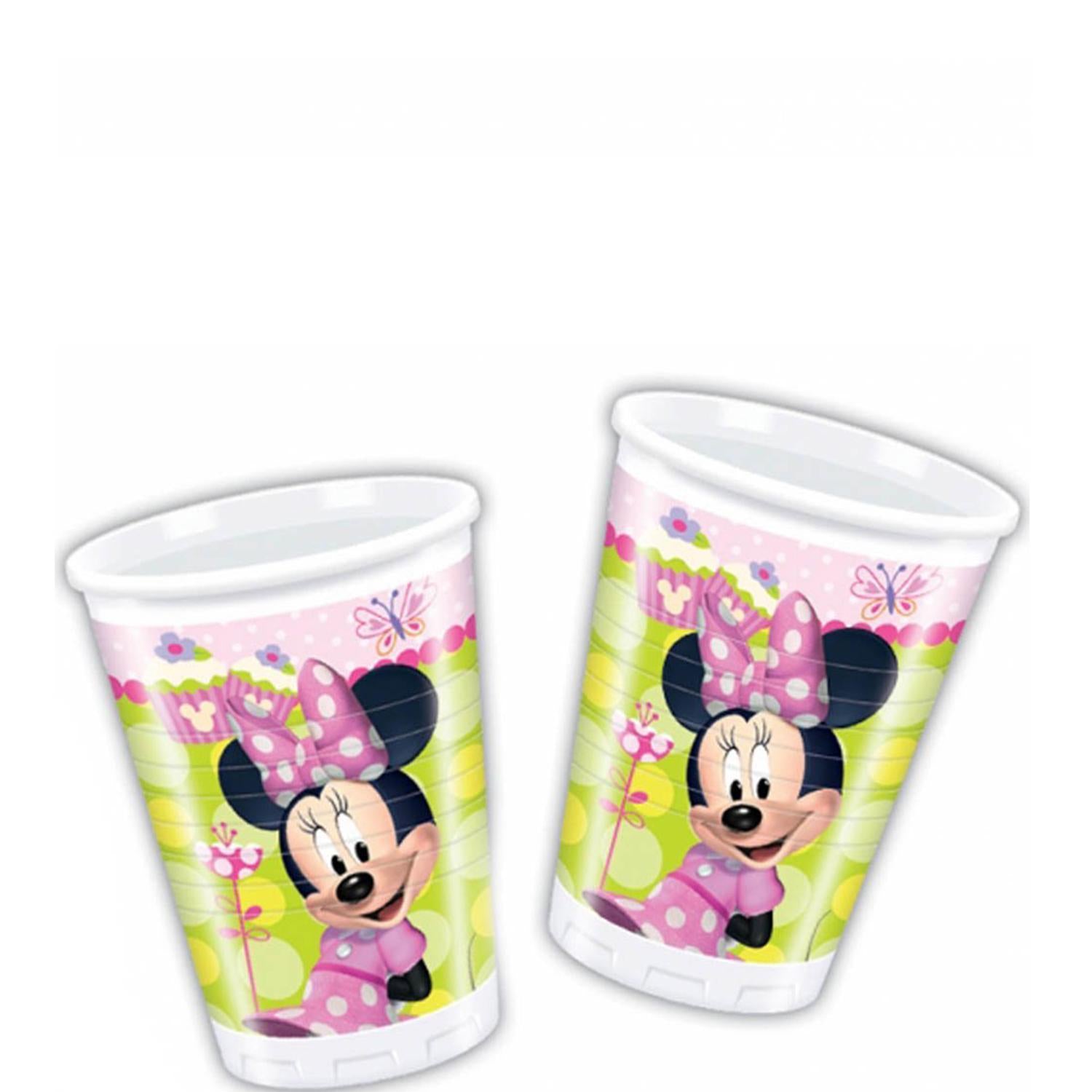 Disney Minnie Bow-Tique Plastic Cups 8pcs Printed Tableware - Party Centre - Party Centre