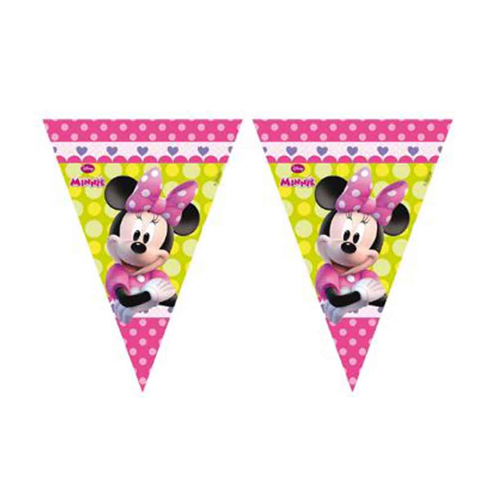 Disney Minnie Bowtique Triangle Flag Pennant Banner 230cm Decorations - Party Centre - Party Centre
