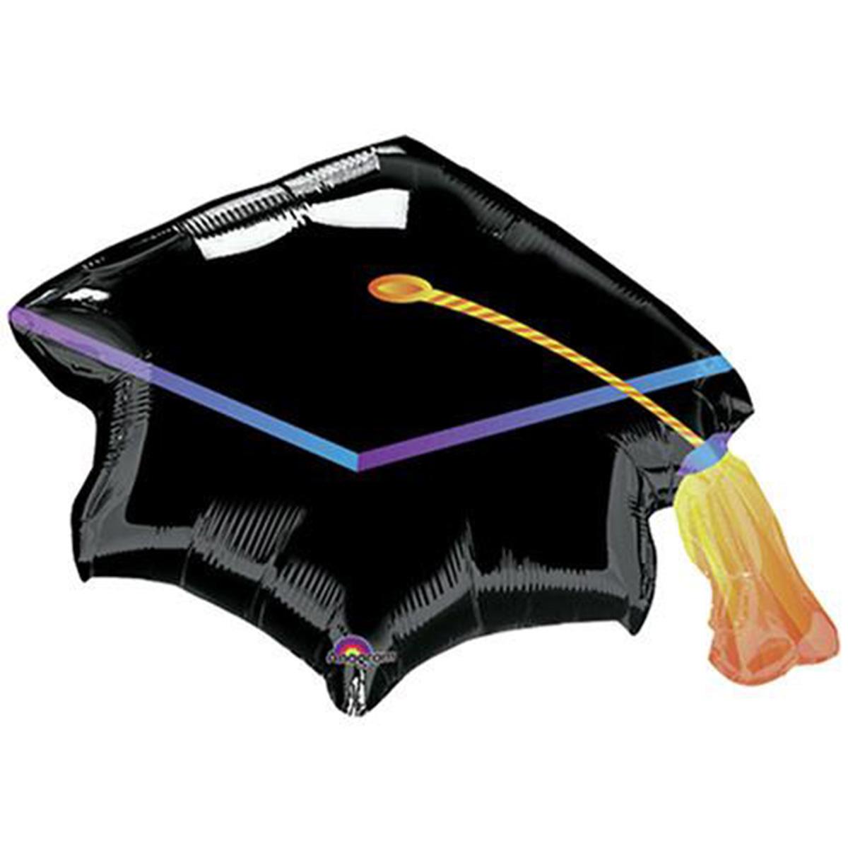 Black Cap Graduation Mini Shape Balloon Balloons & Streamers - Party Centre - Party Centre