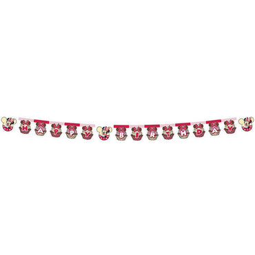 Disney Minnie Café Happy Birthday Die Cut Banner Decorations - Party Centre - Party Centre