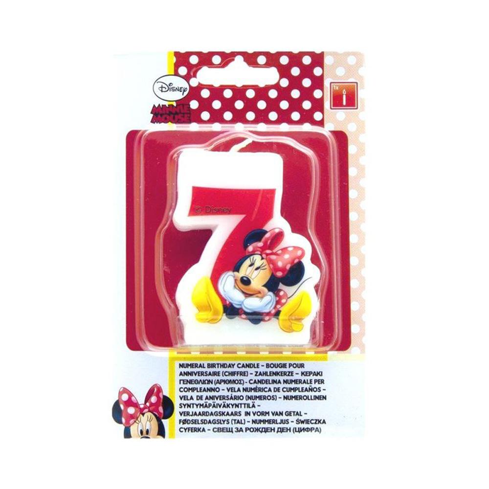 Minnie Numeral Candle No. 7 Party Accessories - Party Centre - Party Centre