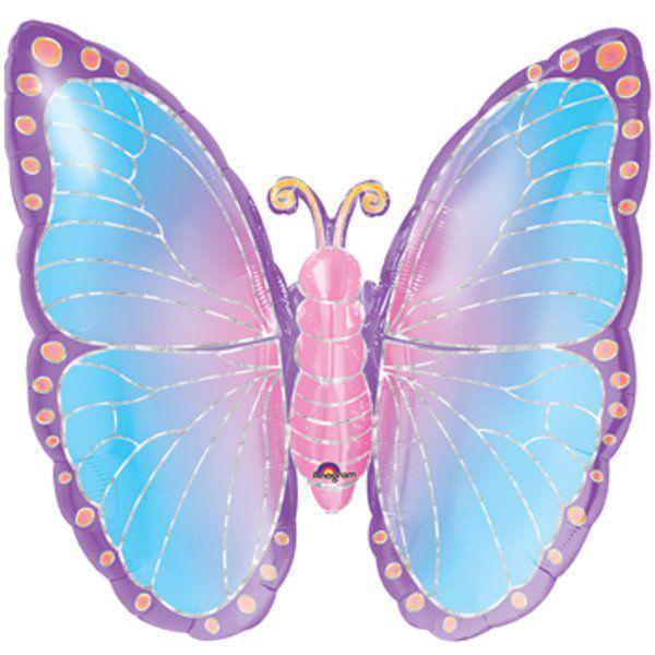Prismatic Butterfly Foil Balloon 25in Balloons & Streamers - Party Centre - Party Centre
