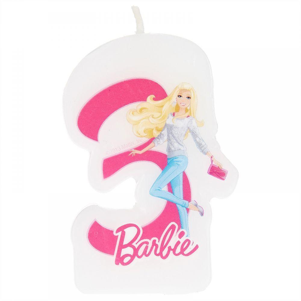 Barbie Sparkle Numeral Candle No. 3 Party Accessories - Party Centre - Party Centre